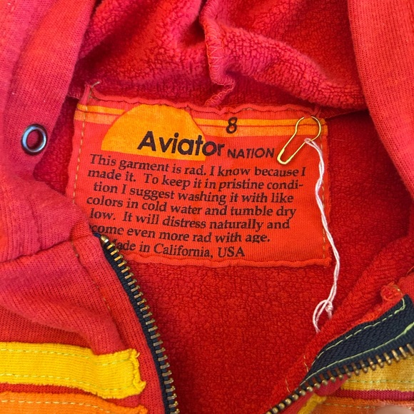 Red Aviator Nation sweatshirt - NWOT - Picture 3 of 4